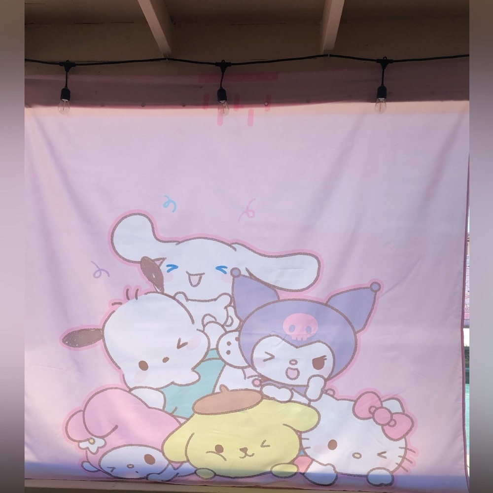 Party background hello kitty and friends